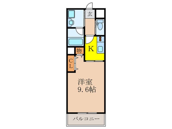 プレジオ新大阪の物件間取画像